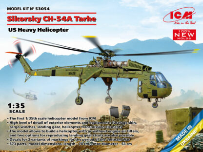 Model ICM - Sikorsky CH-54A Tarhe US Heavy Helicopter o kodzie produktu 53054.