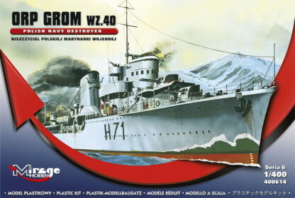 Model MIRAGE - ORP Grom wz.40 Niszczyciel Polskiej Marynarki Wojennej o kodzie 400614