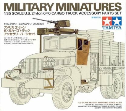 Model TAMIYA - Military Miniatures U.S.2 1/2Ton 6x6 Cargo Truck Accessory Parts Set o kodzie 35231