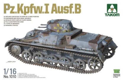 Model TAKOM - Pz.Kpfw.I Ausf.B o kodzie produktu 1010.